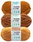 Lion Brand Yarn - Wool-Ease Thick & Quick - 3 Skein Assortment (Autumn)
